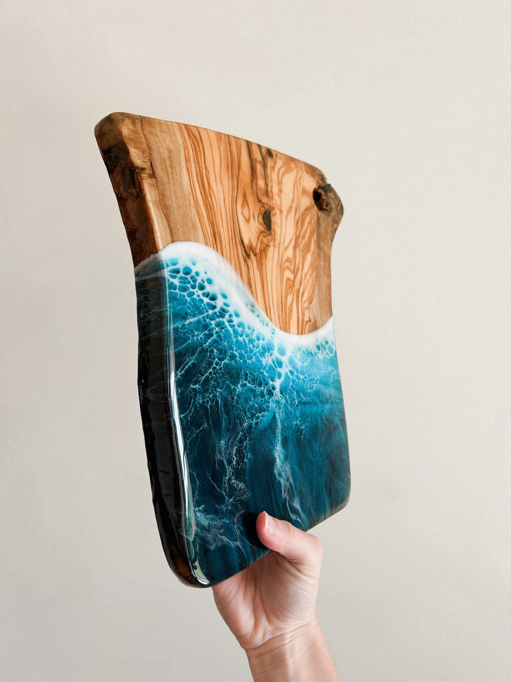 Live Edge Olive Wood Cutting Board