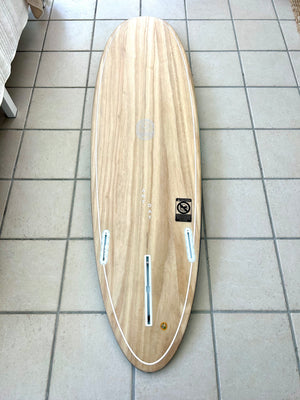 6’10” RIDEABLE Wooden Surfboard (ONE OF A KIND)