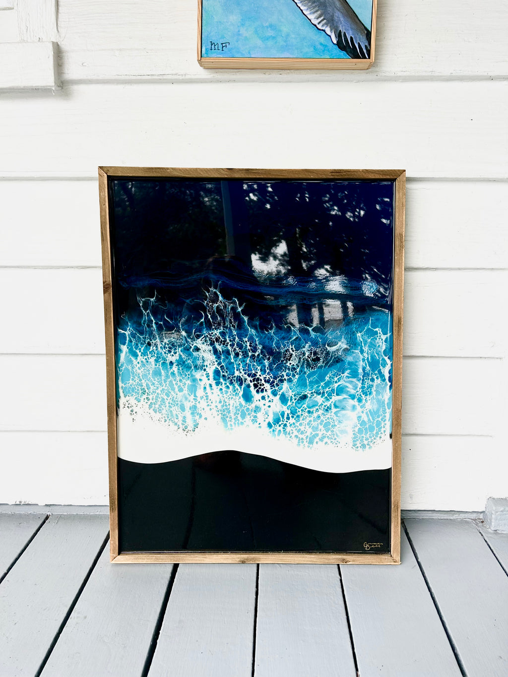 Maui Black Sand Framed Canvas 21x28