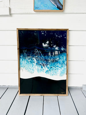 Maui Black Sand Framed Canvas 21x28