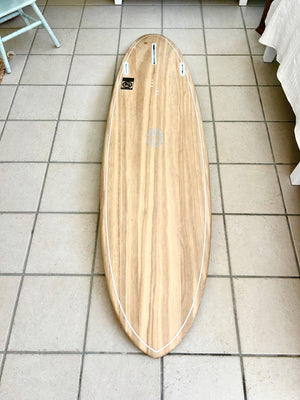 6’10” RIDEABLE Wooden Surfboard (ONE OF A KIND)