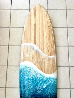 6’10” RIDEABLE Wooden Surfboard (ONE OF A KIND)