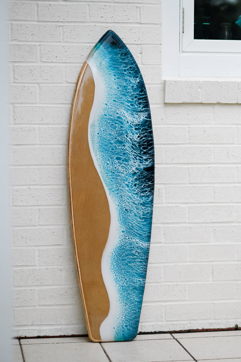 Custom 4’ Decorative Surfboard with Local Sand