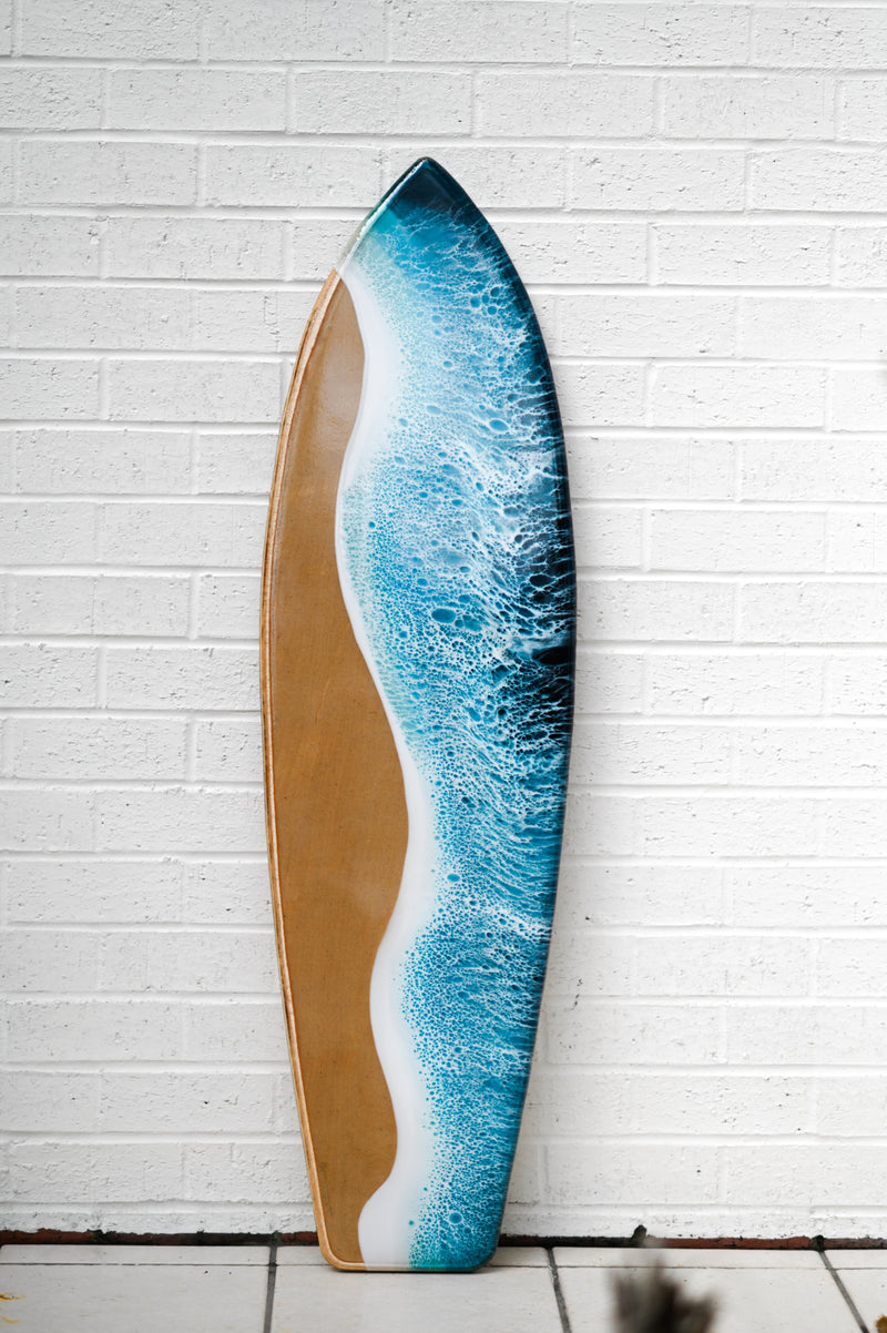 Custom 4’ Decorative Surfboard with Local Sand