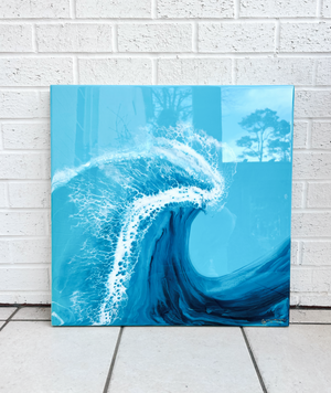 “Paradise” 24x24 Barrel Canvas
