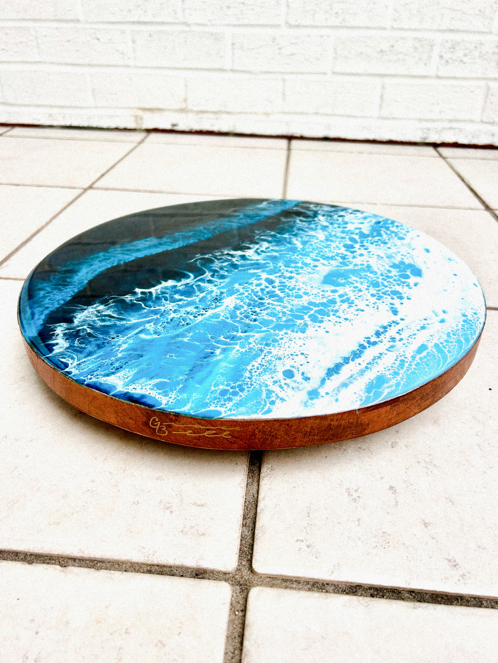 16” Lazy Susan Wooden Tray