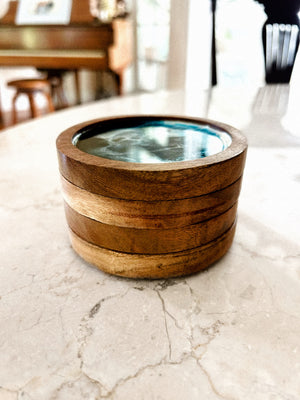 Set of 4 Koa Wood Coasters