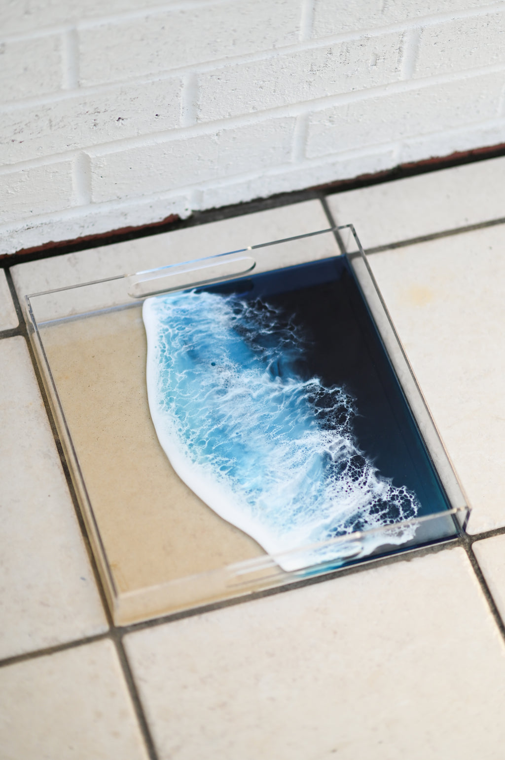 12” Acrylic Tray with Local Sand