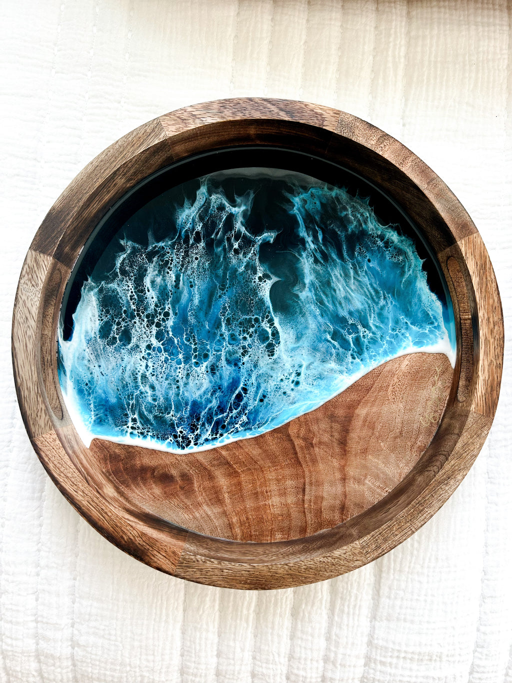 Mango Wood Round Trays