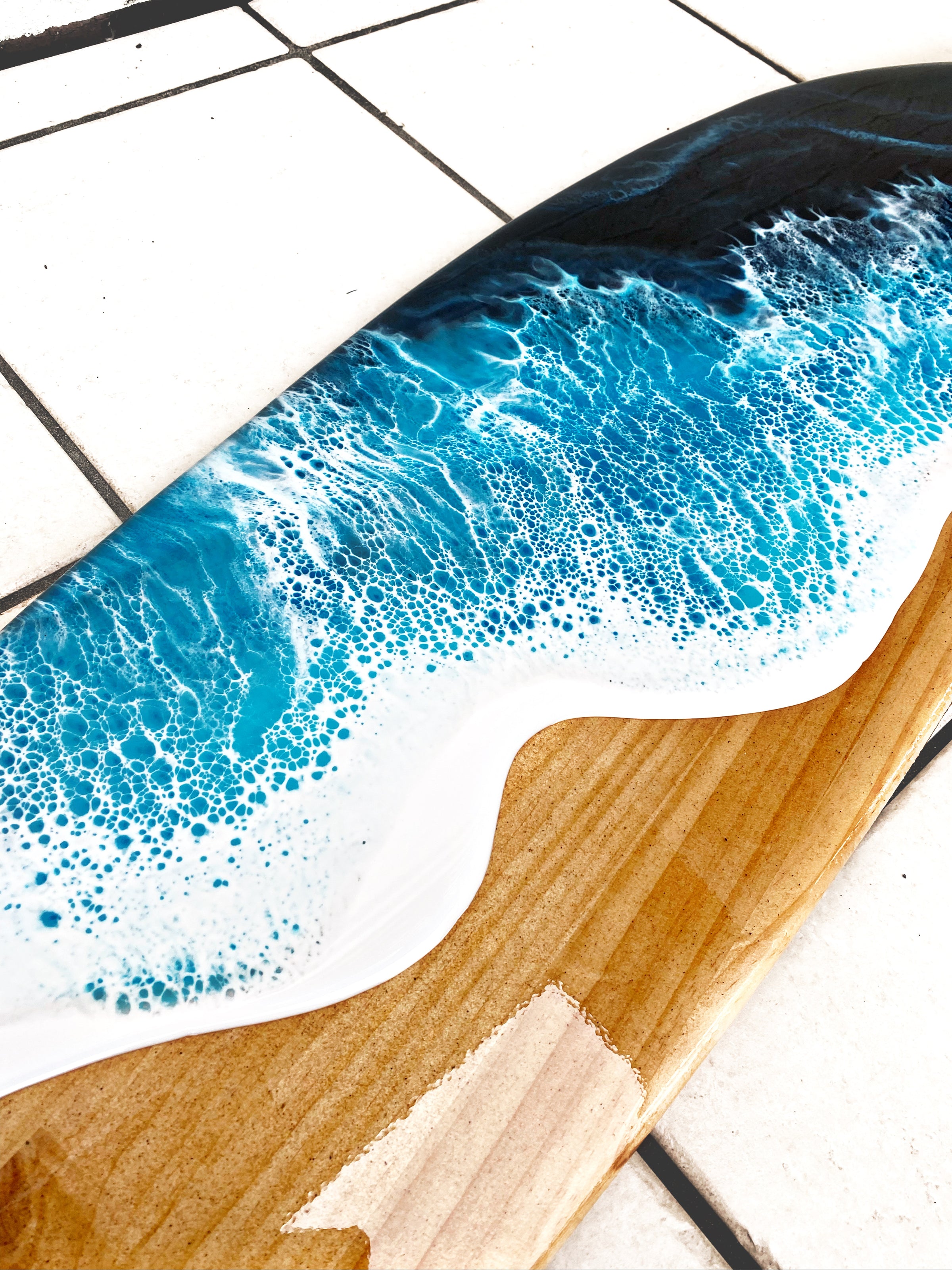 Custom 4' Surfboard with LOCAL SAND ( Cape Lookout) – Grace Bell Art