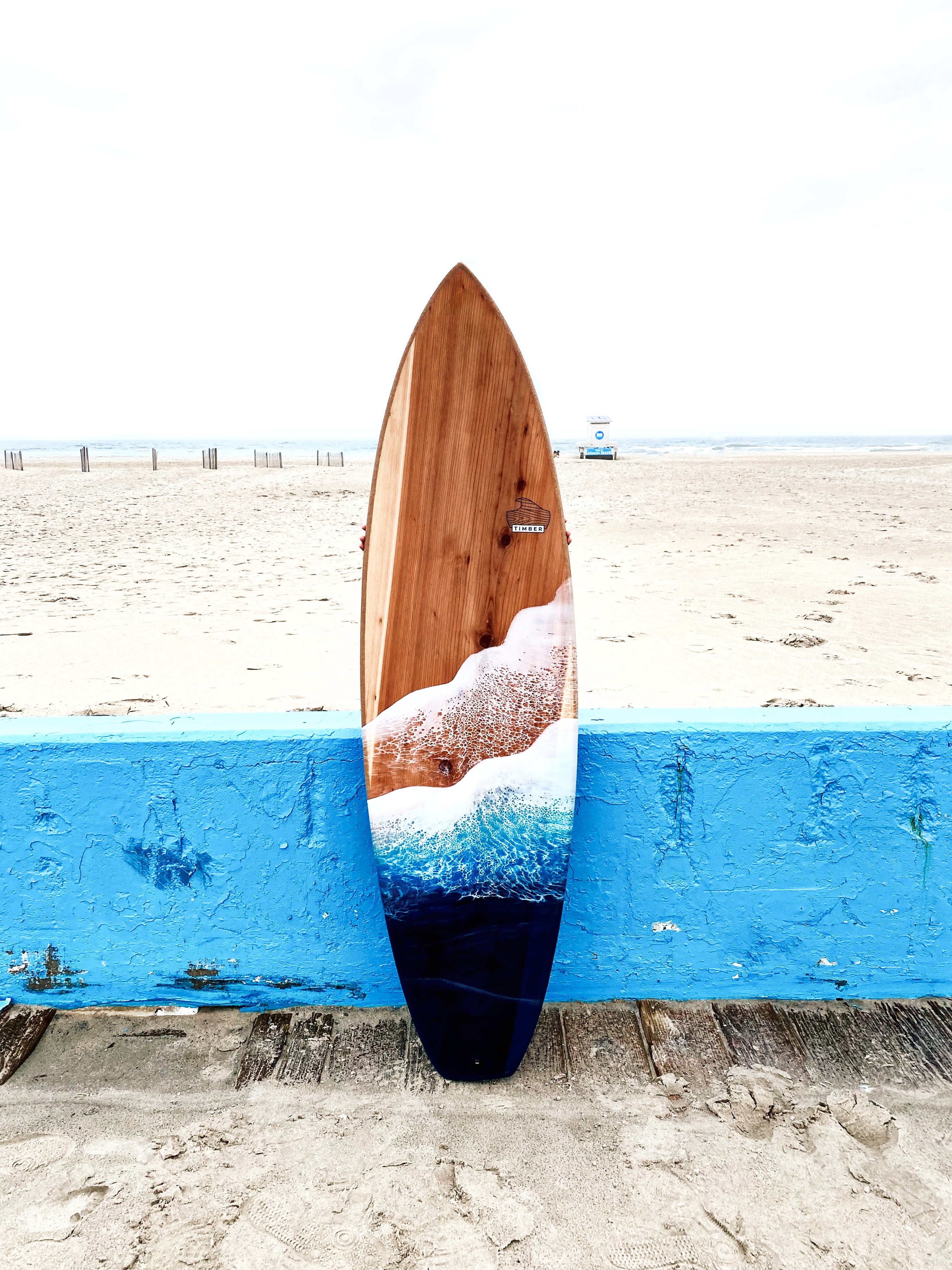 Timber x Grace Bell Surfboard ( shortie) – Grace Bell Art