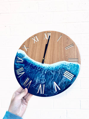 Custom “Island Time” Clock with Roman Numerals